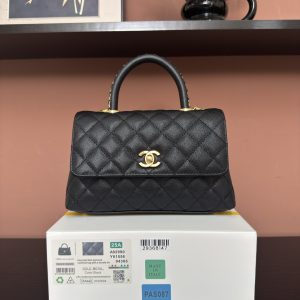 780AS92990# Black Ball-Patterned Edge with Gold-Plated Black Iron Handle
💜Exclusive Background💜 Genuine Product Photos - Top-Quality Item👜
Coco Handle Top-Closure Tote Bag🎁 Dimensions: 24*14*10cm