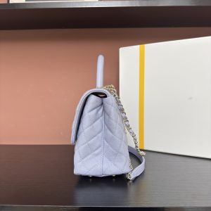 Alternative view of 810AS92991# Light Purple Ball Pattern with Gold Trim 💜 Exclusive Background 💜
Authentic Product, Top-Quality Item 👜 Timeless Classic Handbag～
Coco Handle Flap Tote Bag 🎁 Dimensions: 29*18*12cm