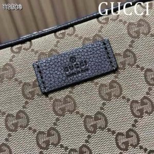 Alternative view of Batch 270... Style No.: 449174 Apricot Brown Size: 22.5*15*4cm Gucci Canvas & Leather Double G Print Zipper Bag 🉑️ Works as a chest bag 🉑️ Works as a waist bag Can be worn crossbody, unisex, lightweight for on-the-go Holds daily essentials with ease