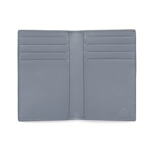 Alternative view of 🔥This long cardholder is expertly crafted from supple GG Supreme leather, featuring a striking two-tone leather interior. Ceramic-effect GG details complete this piece.Deep blue soft GG Supreme leather with gray-blue leather lining, palladium-tone hardware, and blue ceramic-effect cloud-patterned fabric lining. GG details inside: 8 card slots and 2 hidden compartments. Model: 768249.Dimensions open: 15 cm (W) x 12 cm (H) Dimensions closed: 7.5 cm (W) x 12 cm (H) Made in Italy Weight: approx. 0.085 kg Color: Blue Rubber/Gray