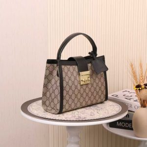 Alternative view of Batch 310... Padlock Series Medium Tote Bag ~ Style No. 838992 Brown🎈🎈🎈 Dimensions: 25.5 cm (W) x 17.5 cm (H) x 10 cm (D)📢📢📢