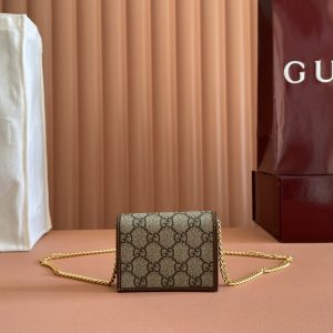 Alternative view of p400.‼️Complete with original green box packaging‼️G House👉New Arrival. Top-tier exclusive inventory, boutique-quality craftsmanship. 💯Made with imported cowhide leather and genuine factory hardware! Exquisite workmanship.💯Exclusive real-product photos📷👉Quality as shown👄👄😘😘. Style No.: 623180. Dimensions: W11*H8.5*D3. Color: Brown. Italian design.