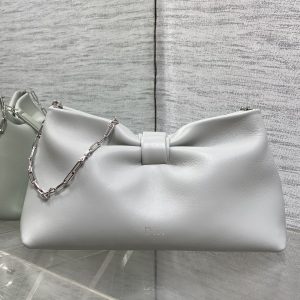 Alternative view of In Stock‼️🎀Dior-LAMBSKIN 2026 Spring/Summer New Arrival LAMBSKIN Chain Bag. A fresh silhouette crafted from supple calfskin leather, this elegant and sophisticated piece offers versatile functionality to carry all your essentials. The perfect companion for both daytime and evening wear.Features a detachable chain strap adorned with a bow🎀 for added charm. Can be carried by hand or worn crossbody. 0714Size: 30*17.5*12cm