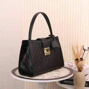 Alternative view of Batch 330... Padlock Series Large Tote Bag ~ Style No. 838991 G-Pressed Leather 🎈🎈🎈 Dimensions: 31 cm (W) x 21 cm (H) x 11 cm (D) 📢📢📢