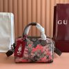 p770💋💋💋【Original Factory Packaging with Full Counter Set】Vibrant camouflage meets distinctive color combinations, reimagining the classic GG motif. This travel bag features a marble-effect GG monogram coated fabric with a matching identity tag.Pink and red camouflage marble GG monogram coated fabric Brown, pink, and red leather trim Palladium-tone hardware Natural cotton-linen lining Double G interior: 1 zippered pocket Exterior: 1 removable luggage tag Handle height: 11 cm Removable adjustable leather shoulder strap (length: 110 cm - 128 cm) Zipper closure Model: 854860. Dimensions: 25 cm (W) x 16 cm (H) x 14 cm (D) Weight: Approx. 856 g Color: Camouflage Pink/PVC.