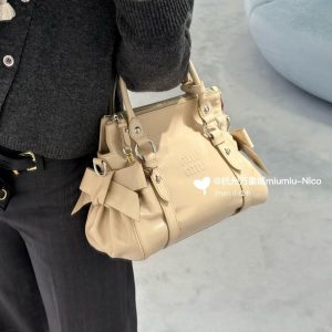 Alternative view of 5BA327 Oil-Waxed Leather Miu Miu Spring/Summer 2026 RIBBON
