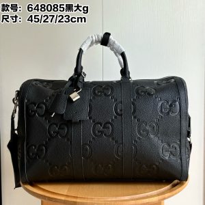 Batch 400... Style No.: 648085 Black Large G Dimensions: 45/27/23 Ophidia Classic Travel Tote Features padded shoulder strap, adjustable webbing, and key lock 🔐 Incredibly spacious interior The ultimate choice for travel