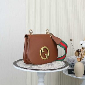 Alternative view of Batch 380...𝐆𝐮𝐜𝐜𝐢 𝐁𝐥𝐨𝐧𝐝𝐢𝐞 Series ~ Style No. 699210 Brown Leather 🎈🎈🎈 Dimensions: Width 29 x Height 22 x Side Depth 7, 📢📢📢