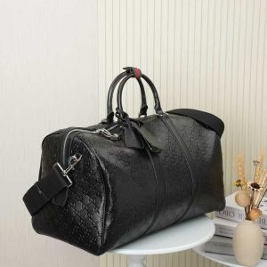 Alternative view of Batch 360... GG Emblem Series Medium Travel Bag～Style No. 850220g embossed🎈🎈🎈Dimensions: 45cm (W) x 29cm (H) x 25cm (D)📢📢📢