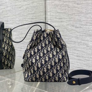 Alternative view of New Arrival‼️ Dior's latest Star Bucket series bucket bag. The new beautiful bag is now available! Crafted with classic Oblique monogram fabric, exquisite workmanship, and an adorable bucket shape—elegant yet fashionable. The soft silhouette features a drawstring closure and a detachable long shoulder strap, blending practicality with beauty. Perfect for stylish outings during your vacation. Size: 20*24*15cm