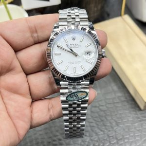 CVS Rolex Datejust / 41mm White Dial with Square-Cut Diamonds / Shanghai-Modified Dandong 3235 Integrated Automatic Movement