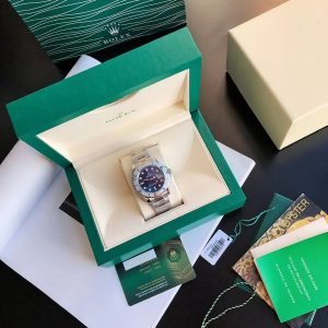 Alternative view of Rolex Yacht-Master Series M126622-0002 Men's Watch Ceramic bezel with original-synchronized bidirectional rotation, perfectly replicating the authentic curvature and luster. Super-high-density mineral crystal glass with synchronized ultra-bright luminescence. Luminous markers and hands flawless, crystal-clear and spotless.Every detail mirrors the authentic piece, with crisp inner bezel engravings and perfectly balanced font proportions.