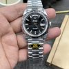 CBD Rolex Day-Date / 40mm Black Dial / Seagull 3255 Automatic Mechanical Movement / Super Weighted 217g