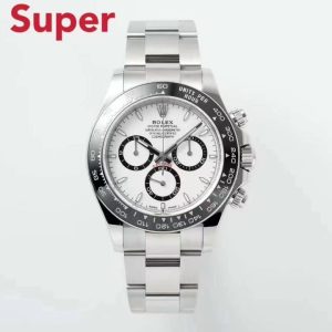 AR➕ Rolex Cosmograph Daytona m126500LN makes a stunning debut! 🎮 1. ARsuper+ Factory's 2023 new Daytona, featuring an exclusive new integrated Dandong 4131 movement with 72-hour power reserve. 2. The new ceramic bezel is fully upgraded to a beveled ceramic bezel, offering enhanced durability and improved drop resistance. 3. AR Factory custom strap, finely polished to prevent skin irritation, with top-tier brushed finish. 4. New dial indices upgraded to slender, beveled design.The new ceramic bezel is fully upgraded to a beveled ceramic bezel, offering enhanced durability and drop resistance. 3. AR Factory custom strap with meticulous polishing for comfort and top-tier brushing craftsmanship. 4. New dial index pins upgraded to a slender shape. 5. New dial's three eyes upgraded to more refined, thin-rimmed eyes. 6. The old white panda dial featured pure white; the new version is upgraded to a slightly milky white matching the genuine version. 🎮 7.The case mounts on the new Panda D have been upgraded to four more three-dimensional feet. The entire Panda Diver case utilizes imported 904L stainless steel. 9. Hands employ BUff Factory premium components: all three small seconds hands and the large seconds hand feature solid ferrules with mushroom-shaped caps. 10. Each hour/minute index is individually CNC-machined and hand-polished, with Swiss luminous powder for night visibility.11. Movement bridges upgraded to new 4131 patterned bridges with engraved stripes. 12. Rotor plate fully upgraded to genuine 4131-style rotor plate, featuring more precise weighting and refined design. 13. Buckle head employs hand-polished split-bead design. The strap end caps, while retaining the bead design, have been fully upgraded to match the original version with raised center beads and recessed sides. 15. The buckle pattern features a more exquisite design, closely resembling the original. 🎮 S1 Exquisite Recommendation: Men's Multifunctional Mechanical Wristwatch