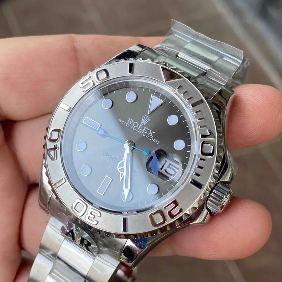 AR Factory Rolex Yacht-Master II Grey Dial 904L Stainless Steel 3135 Movement 40mm Full Automatic Mechanical - Image 4