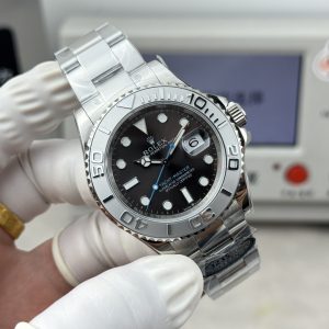 Alternative view of "N+" Rolex Yacht-Master Steel Bracelet Model / 40mm Case / Powered by 3235 In-House Movement. C/Vs Factory Quality. C Factory with Jumping Hour. (Top-tier C-grade, C Factory/Vs Factory Alternatives!)