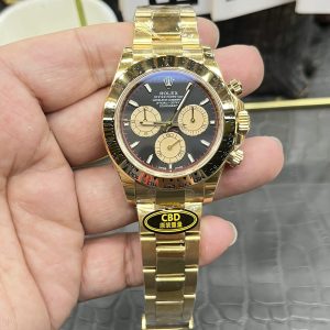 CBD Rolex Daytona Series / Solid Gold Little Monster / 40mm x 12.4mm / Dandong 4131 Automatic Chronograph Mechanical Movement / Super Weighted 229g