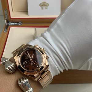 Royal Authentic Footage: Rolex Daytona Full Rose Gold Men's Watch Video Appreciation