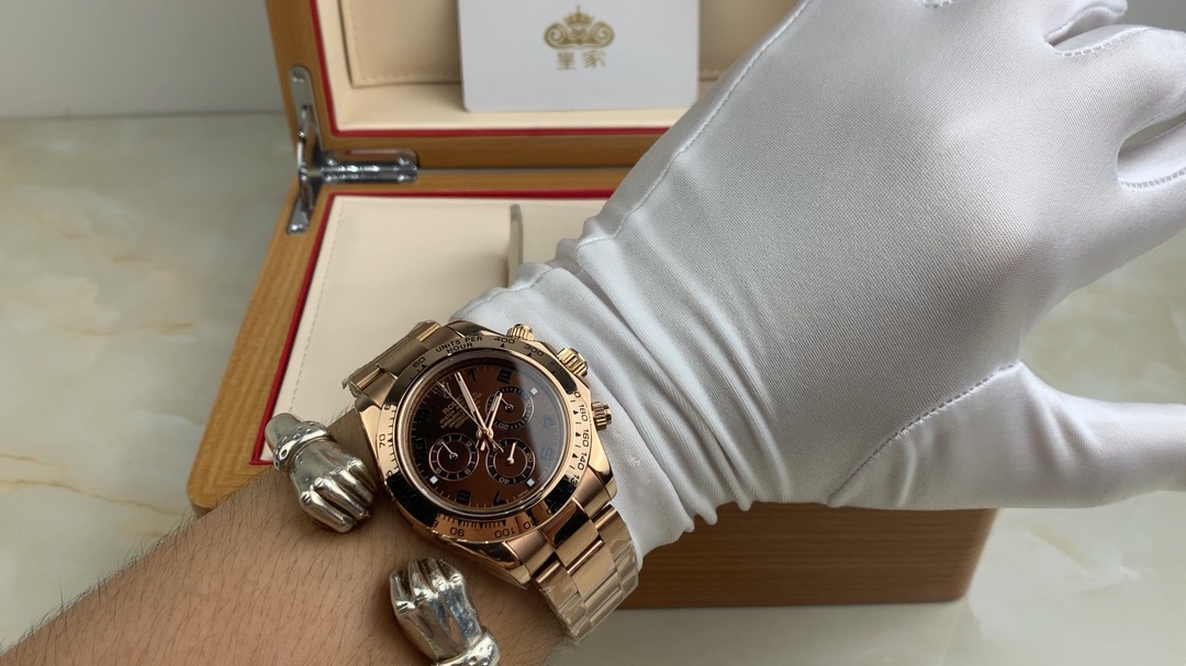 Royal Authentic Footage: Rolex Daytona Full Rose Gold Men's Watch Video Appreciation