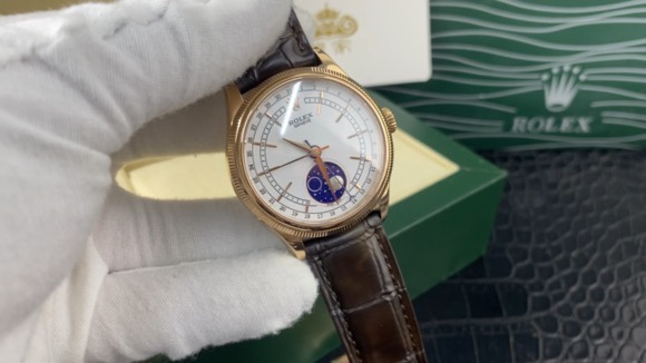 Royal Authentic Footage: Rolex Cellini Full Moon Meteorite Moon Phase 39mm Video Appreciation