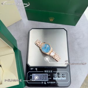 Alternative view of 8+ Factory Rolex Day-Date 36mm Dual Calendar Counterweight Edition Hidden Diamond Version Available with 2834 or 3255 Movement (Non-Full Tungsten Gold with Peeling Finish) [Gold][Gold] Gold-Plated Finish No Peeling, No Tarnishing [Rose][Rose]