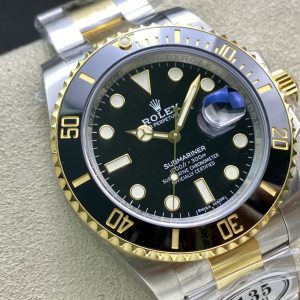 Alternative view of Factory C Rolex 116613 Two-Tone Black/Blue Submariner CLEAN Factory Genuine Clean V4 Latest Version Bezel, Hand-Polished 3D Hands/No Need to Replace Substitute Hands.Black/Green & Steel Submariner models retain AR steel bracelets. Clean two-tone bracelet/AR steel bracelet (exclusive three-piece link design + seamless steel sides). Clean premium replica green dial. Clean proprietary blue dial. Entirely 904L steel construction.(Genuine 18K vacuum plating, free replacement for discoloration). Five models released: 116610 (Black/Green) All-Steel Submariner 114060 (Black) No-Date Submariner 116613 (Black/Blue) Two-Tone Submariner Current movements: 3135 only, 2836 shipping TBD. Perhaps what you gain far exceeds your expectations...Stay tuned. C Factory stands with you in pursuit of excellence.