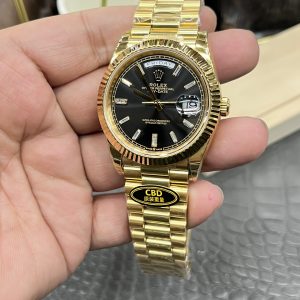 Alternative view of CBD Rolex Day-Date / 40mm Black Ice Sugar Dial / Seagull 3255 Automatic Mechanical Movement / Super Weighted 217g