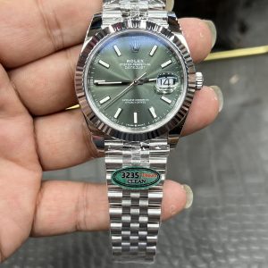 Top-tier Rolex Datejust/41mm Green Datejust/Dandong 3235 Integrated Automatic Mechanical