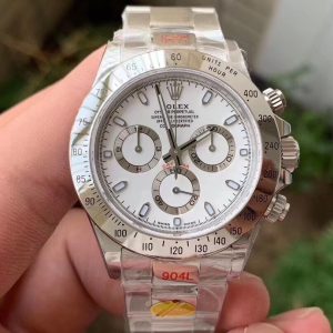 Rolex Daytona [Color] New Custom Edition Cal.4130 Automatic Winding Movement, identical thickness to the original, with all functions 100% fully realized. Unprecedented use of a custom KIF shock absorber.Entirely engineered based on the genuine Cal.4130 movement, the triple-layer base plate faithfully replicates every detail—from chamfers to sunburst patterns—in a 1:1 replica of the original design. This not only outshines every other replica Daytona on the market but stands as the sole replica Daytona capable of rivaling the genuine article. An unparalleled masterpiece—no hesitation needed.