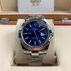 Alternative view of Royal Authentic  Rolex Datejust Series Deep Blue Dial Men's Watch