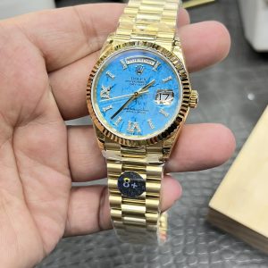 Alternative view of Rolex Datejust/36mm Solid Gold Malachite Dial/Shanghai 2834 Automatic Mechanical Movement