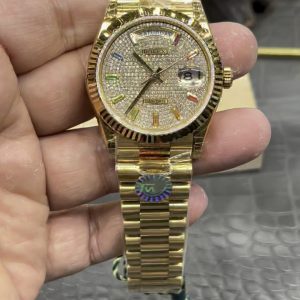 TWS Rolex Day-Date Weighted Edition / 36mm Dual Calendar Starry Sky Dial / Powered by Shanghai 3255 Automatic Mechanical Movement / Weight 134-135 grams