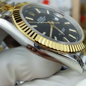 Alternative view of Rolex Datejust Two-Tone Black Dial