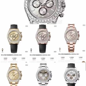 SJ Production Reverse Chronograph White Case: 1700 Gold Case: 1750 Standard Chronograph➕100 New Daytona 💎 Diamond Bezel A-Shell 12.2mm Thickness Dandong 7750 Movement Compatible with Chronograph. Clean/C Factory Shocks Release, Setting New Milestone. Rolex ROLEX Masterfully Crafted Market's Highest Tier Dandong 7750 Movement Cosmograph Daytona Series 🎮CM3 features Dandong 7750 triple-function integration. Shipped with test report. Exclusive custom 7750 monobloc movement seamlessly integrated into case, achieving unprecedented 12.4mm thickness.Synchronized with all chronograph functions of the genuine 4130 movement! Amidst numerous market offerings, Clean Factory, backed by years of watchmaking expertise, remains the top choice among watch enthusiasts! A meticulously crafted masterpiece—welcome to appreciate! 9⃣️ Key Features: 1⃣️ Clean Factory's 7750 movement thickness matches the 2024 genuine model at 12.4mm—the market's sole version achieving identical thickness to the authentic piece.    2⃣️ Features an integrated 7750 movement matching the 4130 in quality. 3⃣️ Both steel bracelet and case crafted from German-imported 904L stainless steel, passing any structural inspection. 4⃣️ Case machined to the latest (2022 genuine) specifications, updated with polished case back dimensions and bezel edge curvature.    5⃣️ Rubber strap buckle features an authentic foldable clasp. Rubber strap models include an additional strap for versatile wear. 🎮 6⃣️ Hands upgraded by Buff Factory: three small seconds hands and a large seconds hand, each individually crafted with solid ferrules and mushroom-shaped caps.    7⃣️ Features a C-grade ceramic bezel with upgraded platinum-plated lettering to prevent discoloration, along with refined font thickness.    8⃣️ Each hour marker is individually CNC-machined and hand-polished at the edges.Luminescence employs Swiss luminous powder matching the genuine version perfectly. The final effect delivers the closest luminous visual to the original on the market.   9⃣️ The glass protrusion height matches the 2022 genuine version, distinguishing it from other market versions (flat glass, instantly recognizable as fake)! Features fully transparent sapphire crystal with a subtle R-edge visual. Only the Clean Factory's Dandong 7750 version matches the craftsmanship details of major factories and the genuine article.Premium Factory Quality! Feel free to share! 🎮 Sanjie Exquisite presents the Men's Multifunctional Mechanical Wristwatch SJ—meticulously crafted with ultra-realistic product photography.