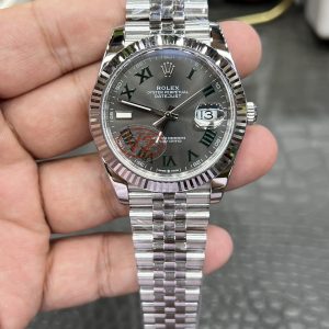 Rolex Datejust Replica / 41mm Green Dial 27 Jewels / Fitted with Shanghai-modified Dandong 3235 Automatic Mechanical Movement