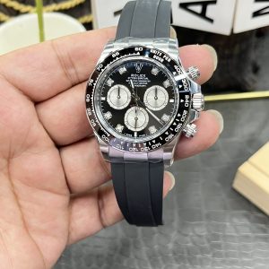 Alternative view of Rolex Daytona Series / 40mm silver case with diamond dial / Powered by Shanghai 4131 automatic mechanical chronograph movement