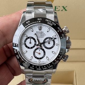 Better(BT) 4130 Daytona: Superior Manufacturer, Superior Quality, Truly Regal! The ultimate timepiece, the finest Daytona BT (Better) factory-made replica—guaranteed excellence. Welcome to experience! Better Factory 2022 Latest Daytona Specifications: Model: 116500 Dimensions: 40mm × 12.2mm Functions: Hours, Minutes, Seconds, Chronograph Movement: 4130 Power Reserve: 72 hours Crystal: Sapphire Dial: White, Black Material: 904L Stainless Steel Strap: AR Factory Steel Bracelet The 2022 latest version of the Better Factory Daytona features:Hours, Minutes, Seconds, Chronograph Display Movement: 4130 Power Reserve: 72 hours Crystal: Sapphire Dial: White Dial, Black Dial Material: 904L Stainless Steel Bracelet: AR Factory Steel Bracelet Bezel: Ceramic Bezel with Platinum-Plated Film Luminescence: Swiss Luminous Paint Water Resistance: 100 meters Weight: 148 grams Nine Key Highlights of the Rolex Daytona by BT Factory (Better Factory):    1. The BT Factory Daytona 4130 movement watch thickness is 12.2mm for the latest 2022 model, compared to 12.4mm for older versions. Other market versions use 7750 fake plate movements, which reduce thickness by flattening the pin bar. These have extremely poor stability and cannot match the genuine article.    2. Features the 4130 movement (originally from N Dandong Factory). The engraved and electroplated font on the back plate is brighter.    3. The steel bracelet uses the original AR Factory design. Additionally, the clasp has been upgraded in proportion and dimensions.    4. The case is machined by N Factory to match the latest 2022 version, with updated polishing on the case back, enhanced gloss, and refined bezel edge curvature.    5. Hands upgraded by Buff Factory: all three small seconds hands and the large seconds hand are individually custom-made with solid ferrules, featuring mushroom-shaped domed tips. 6. Cerachrom bezel further upgraded with platinum-plated lettering to prevent discoloration, while font thickness is optimized.    7. The dial replicates the 2022 white version, using Swiss ink blended with Korean ceramic polishing to achieve a rich, pure milky white with no color difference from the original. This eliminates the "dead white" tint that previously appeared blackish in the market. 8. Each hour marker is individually CNC-machined and hand-polished at the edges. The luminous material uses Swiss luminous powder matching the genuine version perfectly. The final effect delivers the closest luminous visual to the original in the market.    9. The crystal employs fully transparent sapphire glass with no visible edges. Currently, most market crystals exhibit a thick, rounded edge appearance. Only BT Factory's craftsmanship matches the genuine article's details. Better Factory is a watchmaker with 30 years of manufacturing experience. Leveraging extensive resources, it possesses substantial technical expertise and industry connections. Watch enthusiasts are welcome to compare our products with originals and share valuable feedback. Thank you for your support!