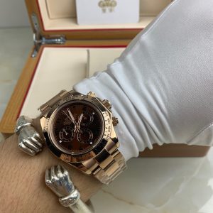 Royal Authentic  Rolex Daytona Full Rose Gold Men's Watch