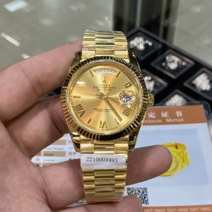 Customer-specified 24K gold-plated edition Solid gold Roman DD