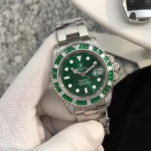 Rolex Submariner "Green Water Ghost" with Diamonds for Men—Check it out.