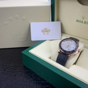 Royal Authentic  Rolex Yacht-Master Diamond-Set Men's Watch