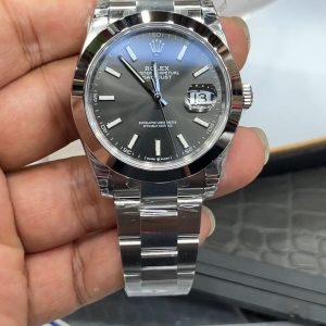 vs Rolex Datejust Gray Dial Three-Bezel Strap/41mm/Dandong 3235 Automatic Mechanical