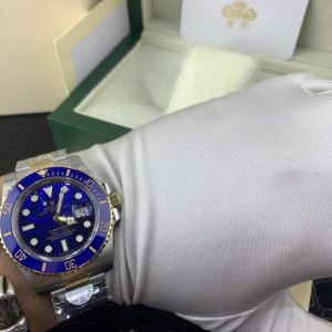 Alternative view of Royal Authentic  Rolex Submariner Series Blue & Gold Submariner Men's Watch