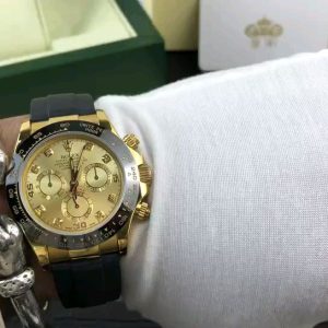 Royal Authentic  Rolex Daytona Series Gold Case Men's Watch