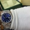 Royal Authentic  Rolex Datejust 41mm Men's Watch with Deep Blue Dial