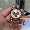 Custom 18K Rose Gold-Plated Edition Steel & Diamond 4130