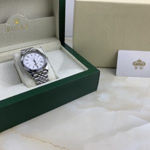 Royal Authentic  Rolex Datejust Men's Full Silver Stainless Steel Watch