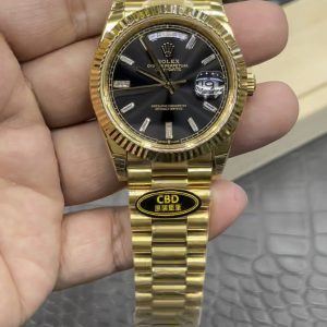 CBD Rolex Day-Date / 40mm Black Ice Sugar Dial / Seagull 3255 Automatic Mechanical Movement / Super Weighted 217g