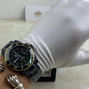 Royal Authentic Footage: Rolex Black Submariner All-Black Steel Men's Watch Video Appreciation