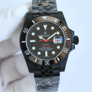 Alternative view of SJ Production Bare Watch: 1700 With Box: 1800 Third Generation Latest Upgrade BLAKEN Edition Submariner Series! Night Black Rolex 🎮B33 Five-Set Strap Collection. Rolex Carbon Black Steel Emperor! Modified Rolex Submariner Series! The Ultimate Gear!Submariner 40 Series 1⃣️BLAKEN Premium Modified Submariner Series! Makes you look gorgeous and cool! 🎮2⃣️Case features DLC black coating. 100% faithful reproduction of the Blacken team's signature night-black dial with gritty texture! 3⃣️Equipped with integrated 3135 mechanical movement! Exceptional stability!4⃣️40mm diameter, 11mm thickness! - A work of sincerity. Welcome watch enthusiasts to appreciate! 🎮S1 Exquisite Recommendation: Men's Mechanical Wristwatch